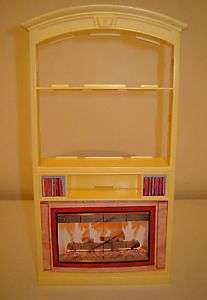 MATTEL DOLLHOUSE FURNITURE FIREPLACE FOR BARBIE DOLL  