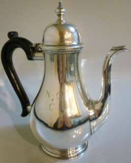 Vintage Tiffany & Co. Sterling Queen Anne Line Coffee Pot *monogram 