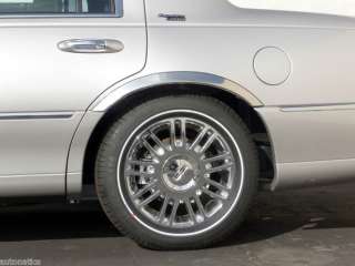   Lincoln Town Car Stainless Fender Trim By Chrome Accessories  