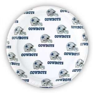 Dallas Cowboys 10 inch Reusable Plastic Plate  Kitchen 
