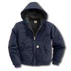   Quilted Flannel Lined Duck Active Jac Jacket   Large Regular Dark Navy