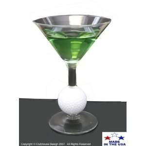  Golf Ball Original Martini Glasses   Set of 6 Sports 