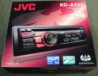 NEW JVC KD A525 In Dash Single DIN CD//WMA Receiver  