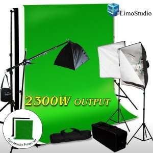  2300W Photo Softbox Studio Lighting Kit with Chromakey 