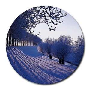  Snow scenery Round Mousepad Mouse Pad Great Gift Idea 