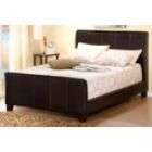 Oxford Creek King Size Sleigh Bed in Faux Leather