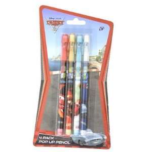  4pk Disney Cars 2 Pop Up Pencils