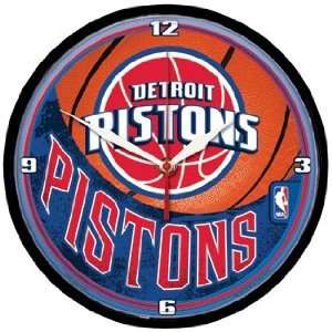 NBA Detroit Pistons Team Logo Wall Clock 
