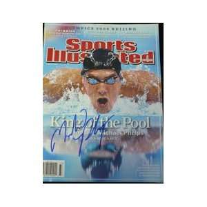  Signed Phelps, Michael Sports Illustrated 