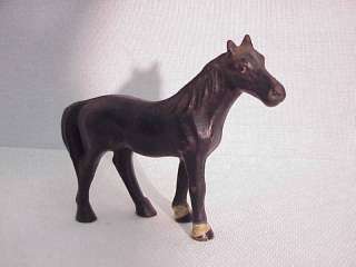 Little Vintage Cast Iron Horse Figure  