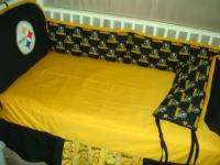 Baby Nursery Crib Bedding Set w/Pittsburgh Steelers NEW  