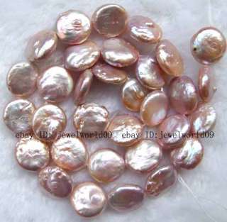 11mm Beautiful Freshwater Pearl Flat Round Loose Beads  
