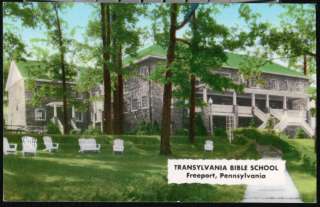   Transylvania Bible School Vintage Postcard Early Old Penna PC  