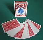 DECK Bicycle STANDARD RED BACK BLANK FACE gaff magic playing cards