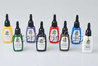 Tattoo Supply Top High Qualtiy 8 Color Ink 15ml/bottle Shipping from 