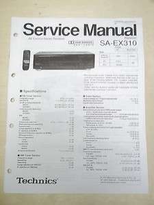 Technics Service/Repair Manual~SA EX310 Receiver  