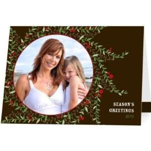   Holiday Cards   Holly Wreath By Magnolia Press