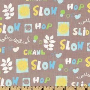  44 Wide Mocha Words Scribbles Fabric By The Yard Arts 