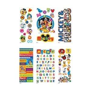  Disney Value Sticker Set   4 Dimensional & 2 Flat Sheets 