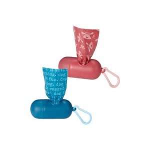  Dog is Good Waste Bag Holder with Bolo Bags blue color 