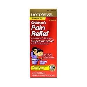 GoodSense Childrens Pain Relief, 4 fl oz Grape
