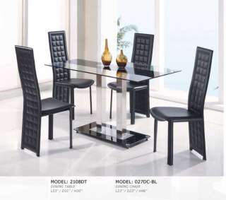 Global furniture USA dining SET ModerN 2108dt black  