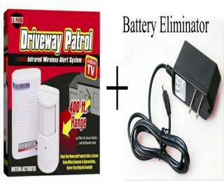 Driveway Patrol & Wall Plug Power Supply   Wireless Motion Detector 