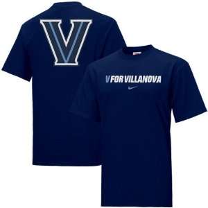 Nike Villanova Wildcats Navy Blue Rush the Field T shirt  