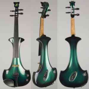 Bridge Aquila 4 String Electric Violin Green/Black  
