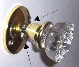 Complete 12 point Crystal Door Knob Set 1900s Replica  