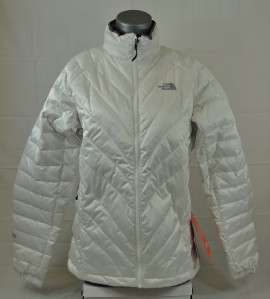 THE NORTH FACE WOMENS WHITE CLOUD PUFFER JACKET WHITE LARGE (TUB46) L 