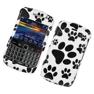 Black Dog Paw Design Rubberized Snap on Hard Skin Shell Protector 