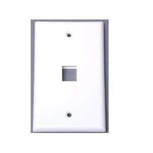   Outlet Rj45 Universal Wall Plate Including Plate1Wh White 1 Outlet