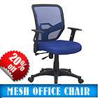  Modern Design Blue Fabric Mesh Back Office Chair Computer Desk Seat