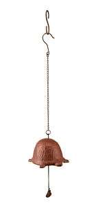 Brass Finish Turtle Bell Wind Chime Hanging Outdoor  