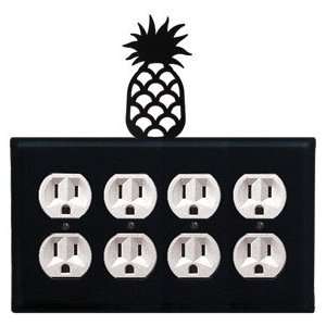 Pineapple   Quad. Outlet Electric Cover