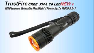 TrustFire 1000Lm Zoomable Z3 CREE XML XM L T6 LED Flashlight Torch 