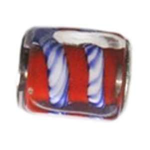  Carnival Swirl Glass Oriana Bead   Pandora Bead & Bracelet 