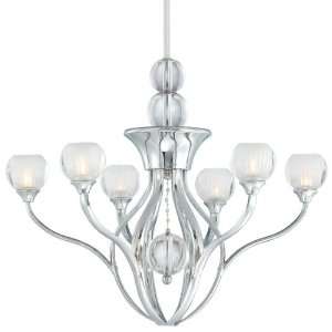  By Kovacs Curvy Collection Chrome Finish 6 Light 