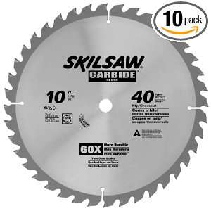  Skil 75140B10 10 Inch by 40T Carbide Circular Saw Blade 