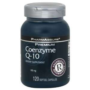  PharmAssure Coenzyme Q 10, Premium, 100 mg, Softgel 