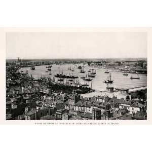  1927 Halftone Print Bordeaux France Gironde River World 