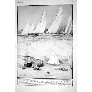  1920 YACHTS CLYDE ROTHESAY BRITANNIA NYRIA IRELAND 