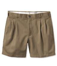 Wrinkle Resistant Double L Chino Shorts, Natural Fit Pleated 6