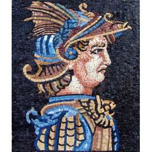    Beautiful Marble Mosaic Art Tile Mural Portrait 