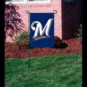 Milwaukee Brewers Applique Garden / Window Flag MLB  
