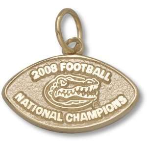  Florida Gators 2008 BCS Champions 3/8 10KT Gold Pendant 