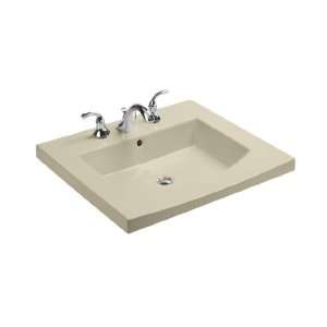   47 Persuade Curve Top and Basin Lavatory with 8 Inch Centers, Almond