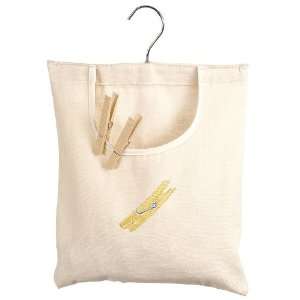 Natural Canvas Clothespin Bag   Stores Clothespins (Natural) (12 1/2H 