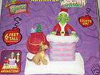 NEW 6 Tall Animated Lighted Christmas Grinch & Max Inflatable 